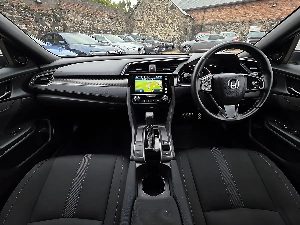 Used 2019 Honda Civic Sport White - Interior and Exterior details 7