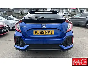 Used 2019 Honda Civic Sr Blue - Interior and Exterior details 11