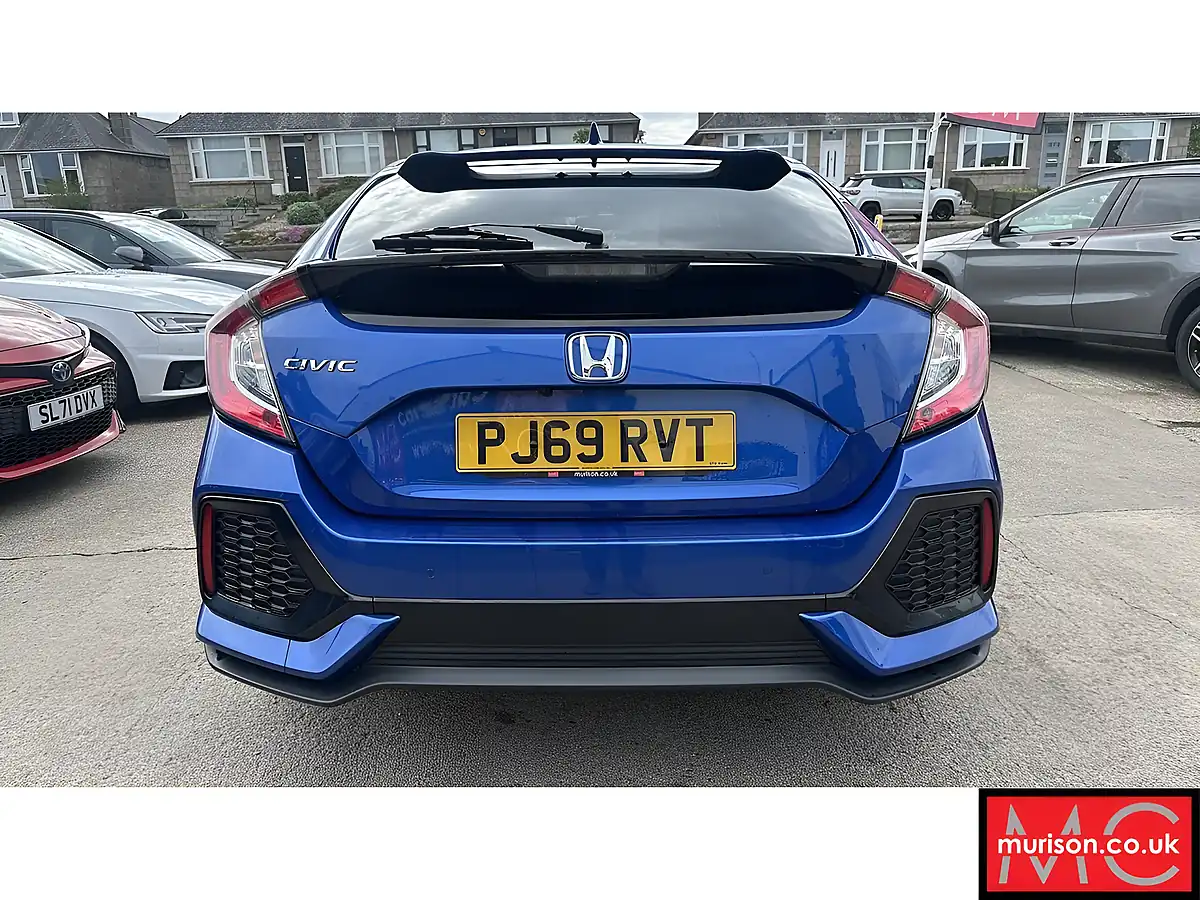 Used 2019 Honda Civic Sr Blue - Interior and Exterior details 11