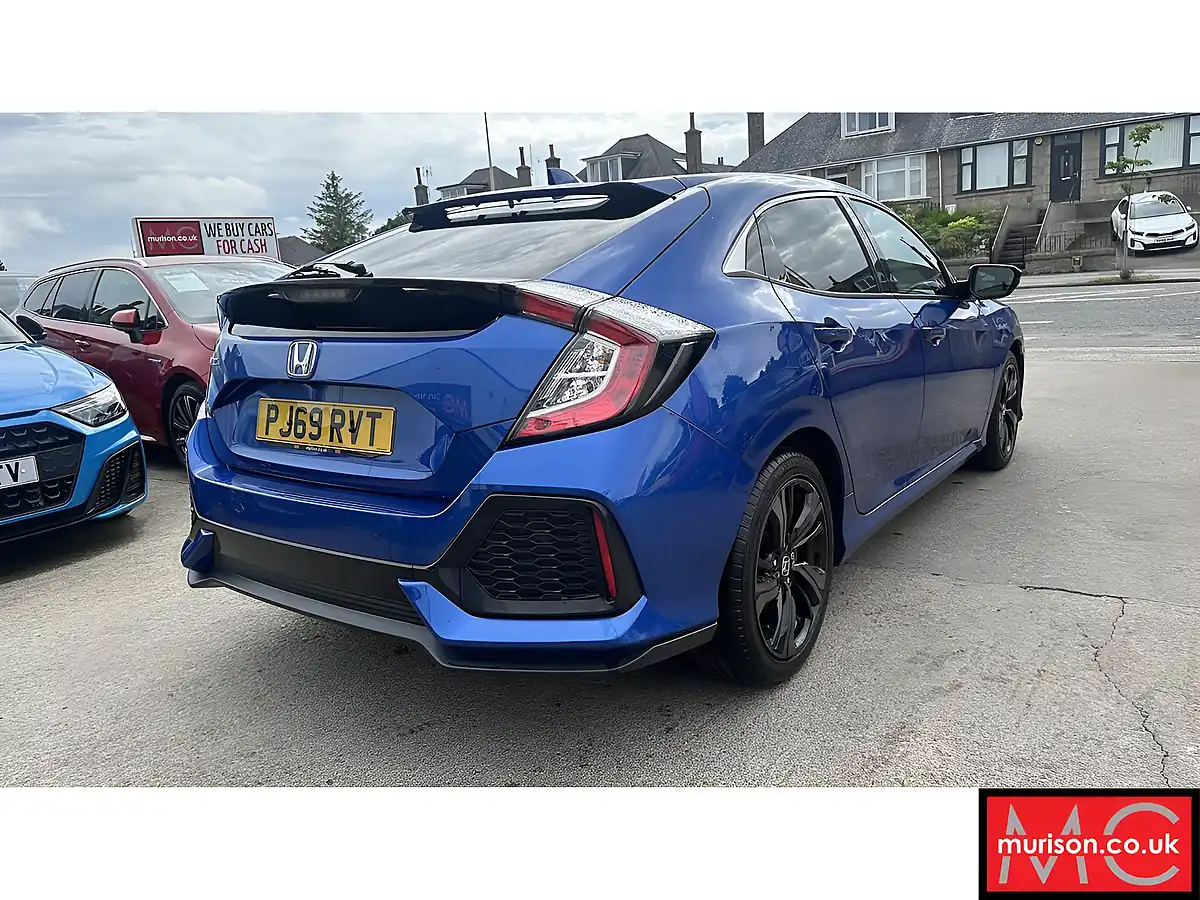Used 2019 Honda Civic Sr Blue - Interior and Exterior details 13