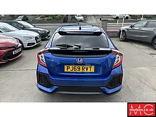 Used 2019 Honda Civic Sr Blue - Interior and Exterior details 14