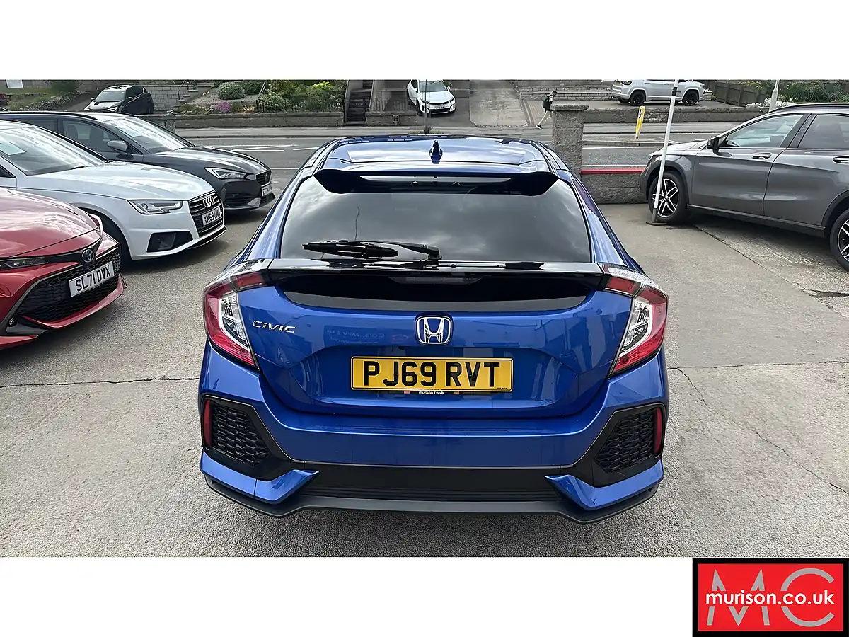 Used 2019 Honda Civic Sr Blue - Interior and Exterior details 14