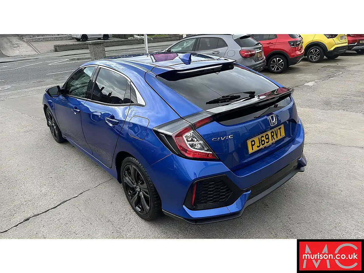 Used 2019 Honda Civic Sr Blue - Interior and Exterior details 15