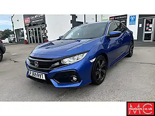Used 2019 Honda Civic Sr Blue - Interior and Exterior details 4