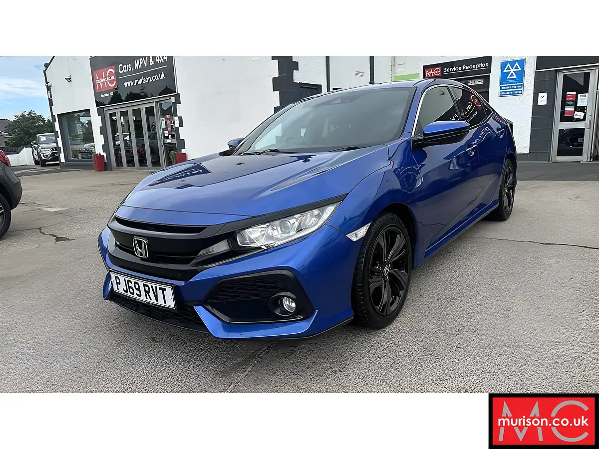 Used 2019 Honda Civic Sr Blue - Interior and Exterior details 4