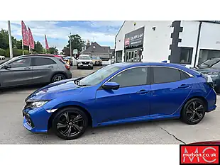Used 2019 Honda Civic Sr Blue - Interior and Exterior details 7