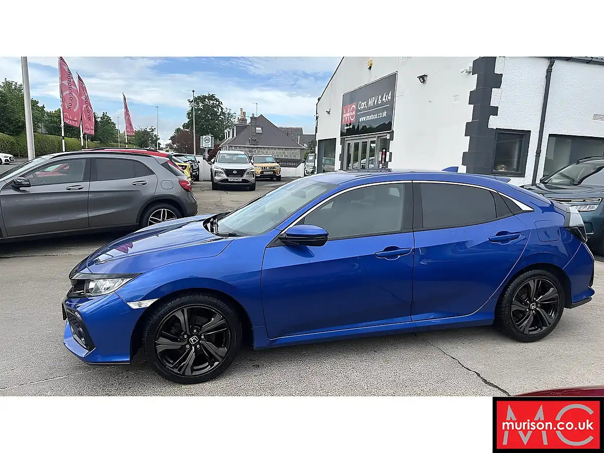 Used 2019 Honda Civic Sr Blue - Interior and Exterior details 7