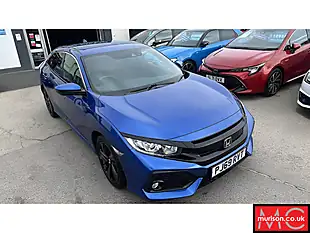 Used 2019 Honda Civic Sr Blue - Interior and Exterior details 9
