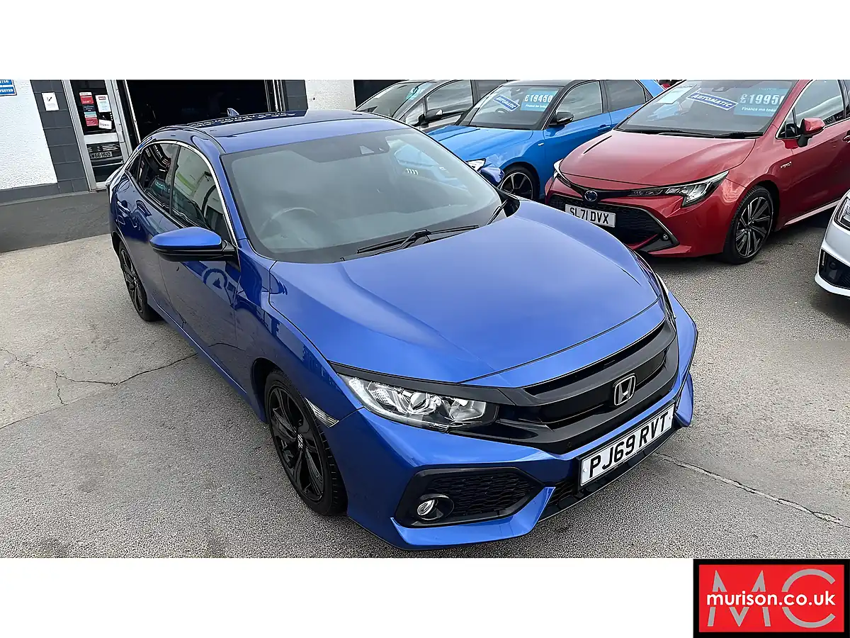 Used 2019 Honda Civic Sr Blue - Interior and Exterior details 9