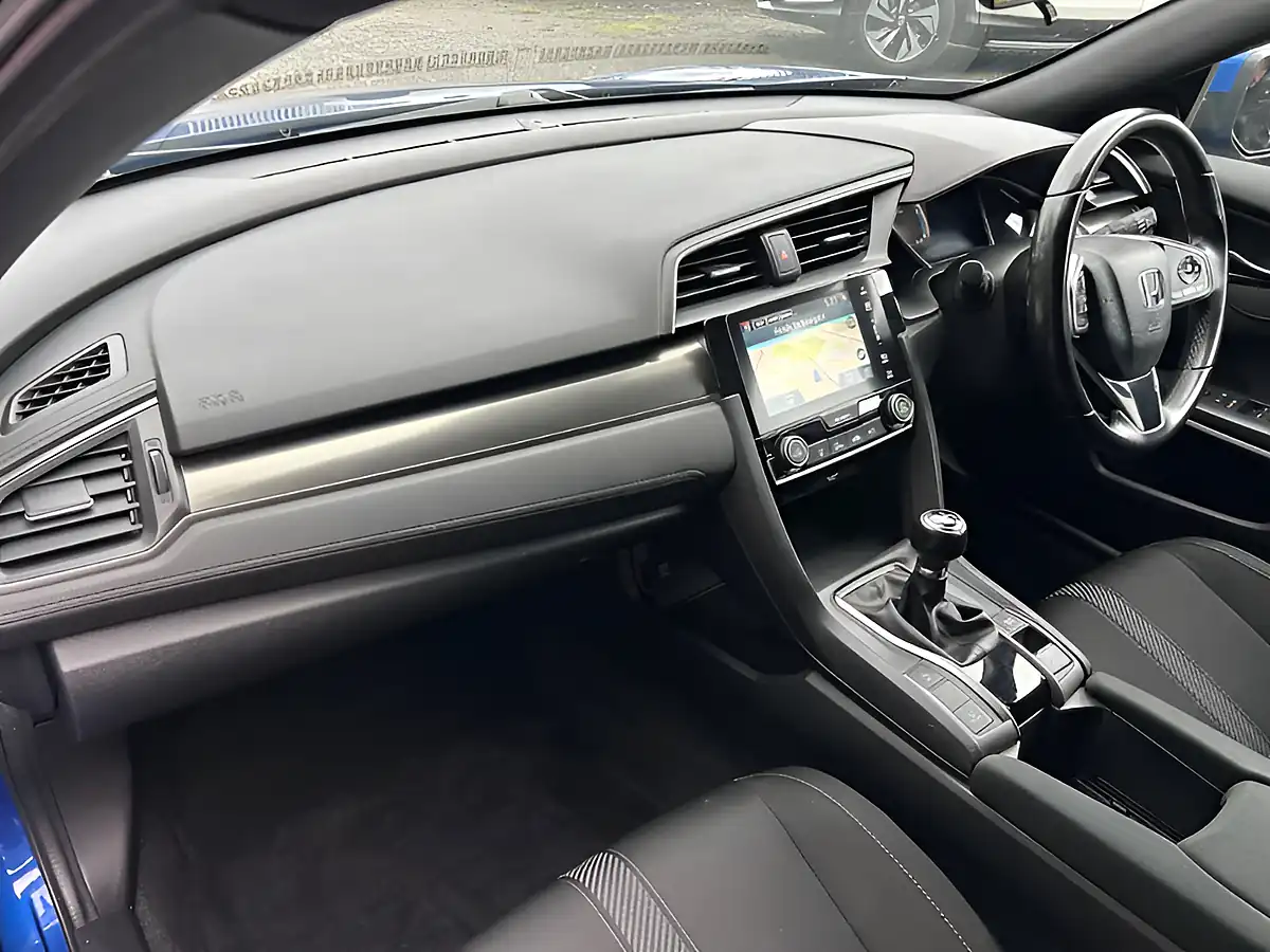 Used 2019 Honda Civic Sr Blue - Interior and Exterior details 11