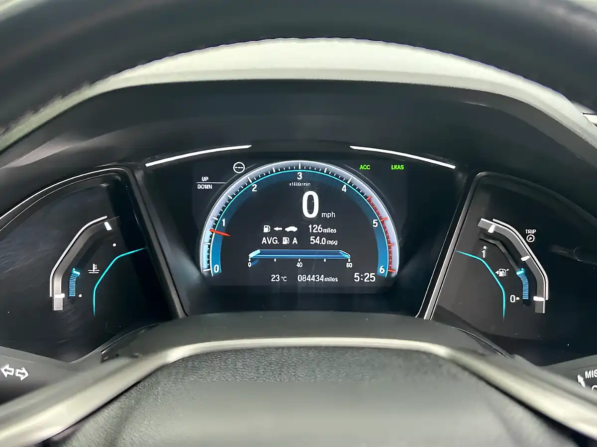 Used 2019 Honda Civic Sr Blue - Interior and Exterior details 15