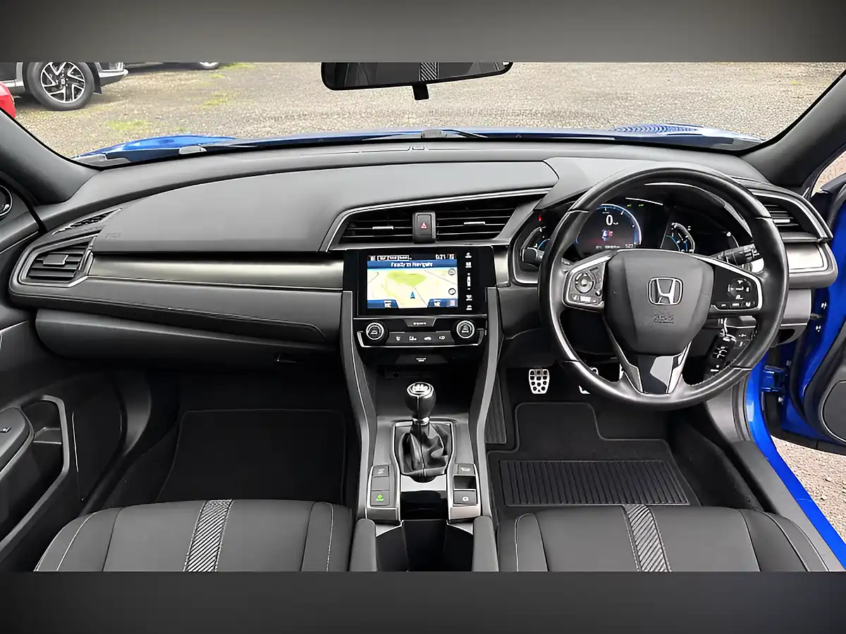 Used 2019 Honda Civic Sr Blue - Interior and Exterior details 3
