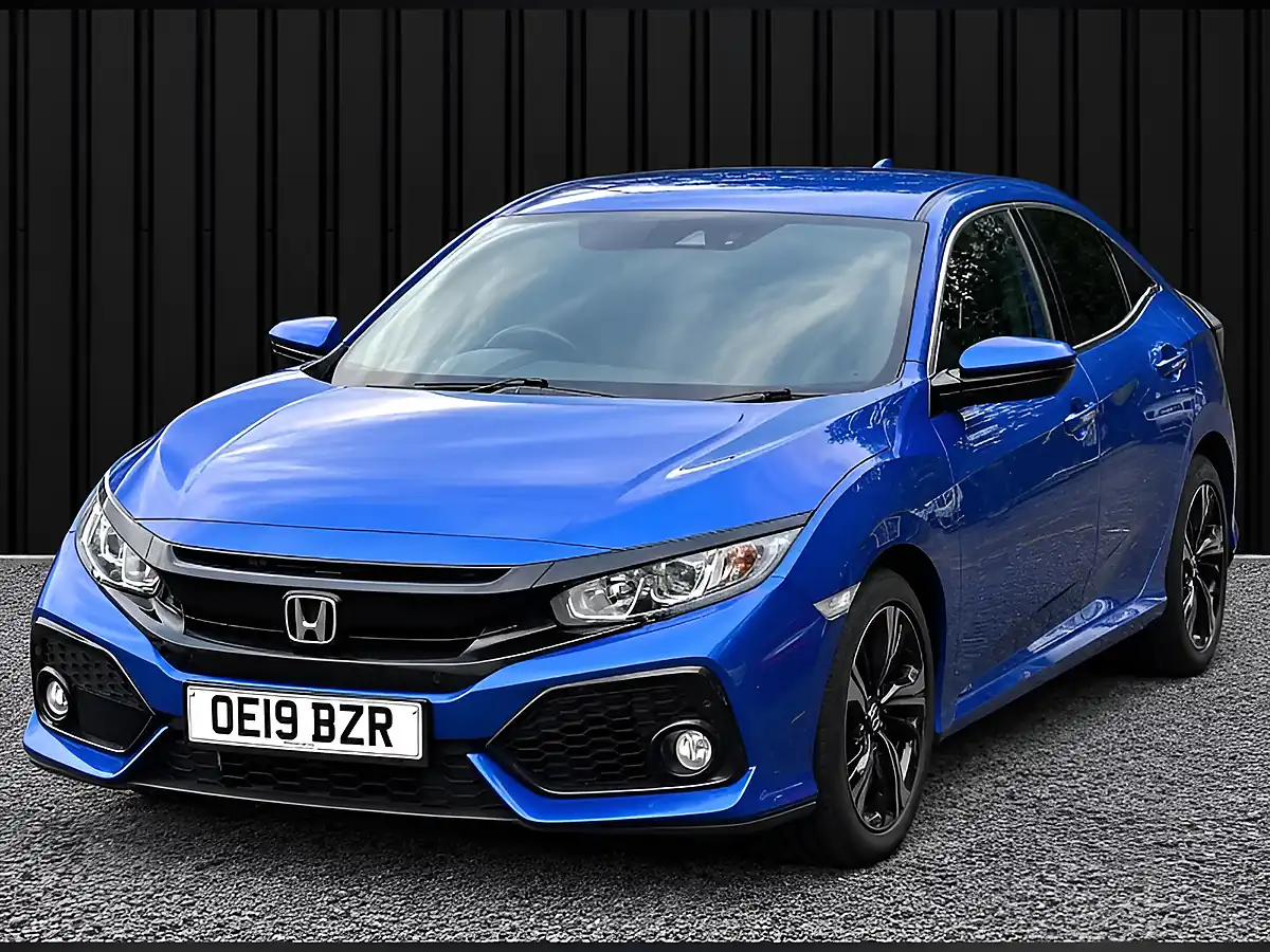 Used 2019 Honda Civic Sr Blue - Interior and Exterior details 6