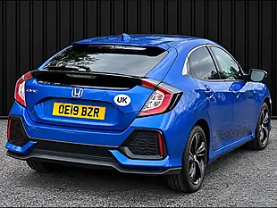 Used 2019 Honda Civic Sr Blue - Interior and Exterior details 8