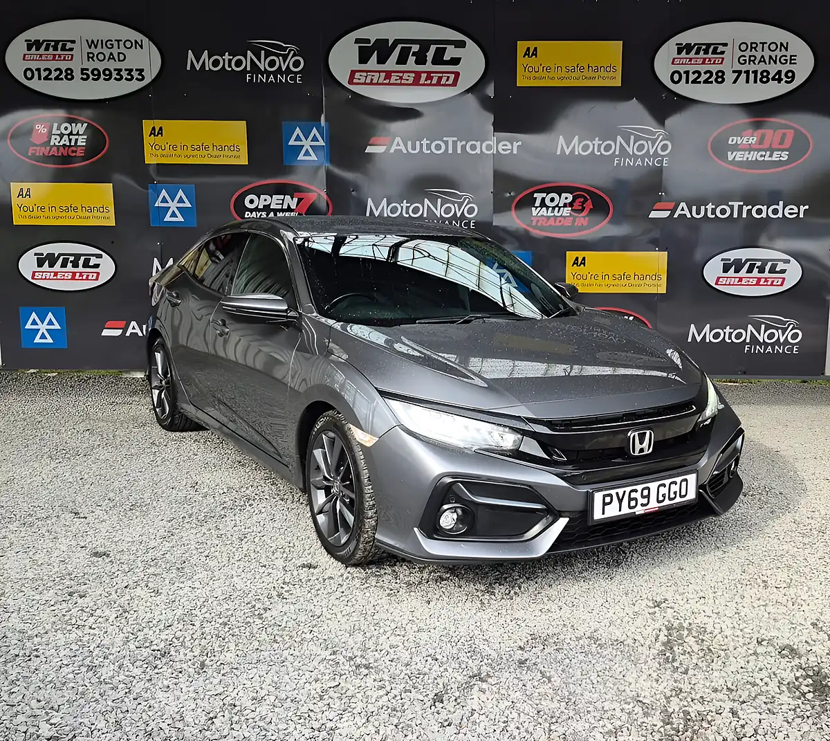 Used 2019 Honda Civic Sr Grey - Interior and Exterior details 4