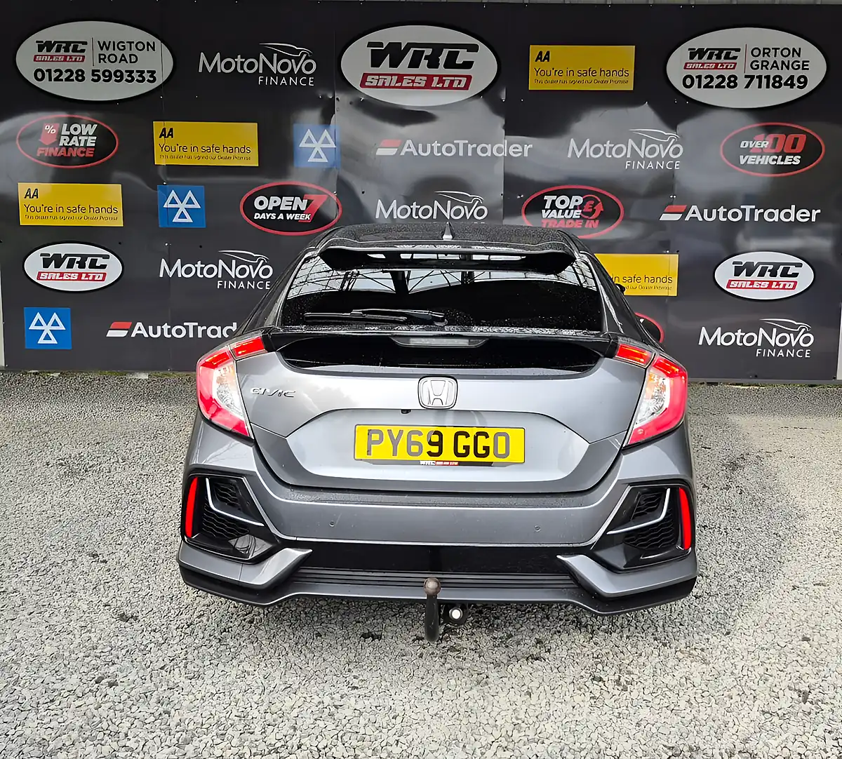 Used 2019 Honda Civic Sr Grey - Interior and Exterior details 7