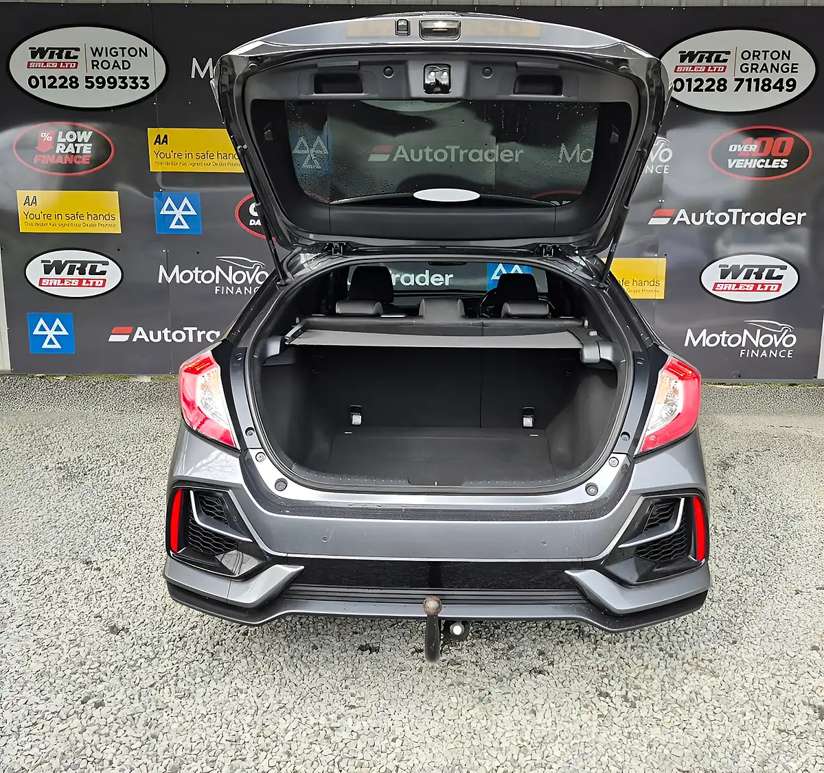 Used 2019 Honda Civic Sr Grey - Interior and Exterior details 9