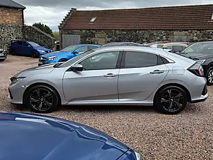 Used 2019 Honda Civic Sr Lunar Silver Metallic - Interior and Exterior details 14