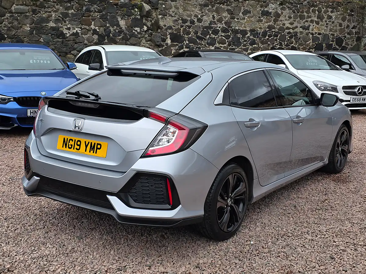 Used 2019 Honda Civic Sr Lunar Silver Metallic - Interior and Exterior details 18