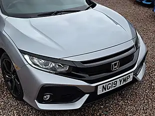 Used 2019 Honda Civic Sr Lunar Silver Metallic - Interior and Exterior details 2