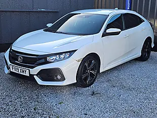 Used 2019 Honda Civic Sr White - Interior and Exterior details 3