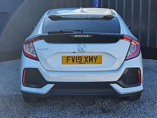 Used 2019 Honda Civic Sr White - Interior and Exterior details 5