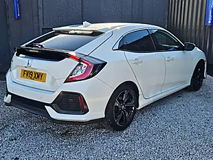 Used 2019 Honda Civic Sr White - Interior and Exterior details 6