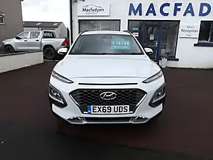 Used 2019 Hyundai Kona Premium White - Interior and Exterior details 2