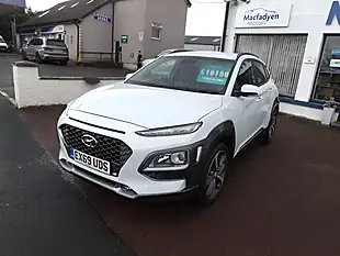 Used 2019 Hyundai Kona Premium White - Interior and Exterior details 3