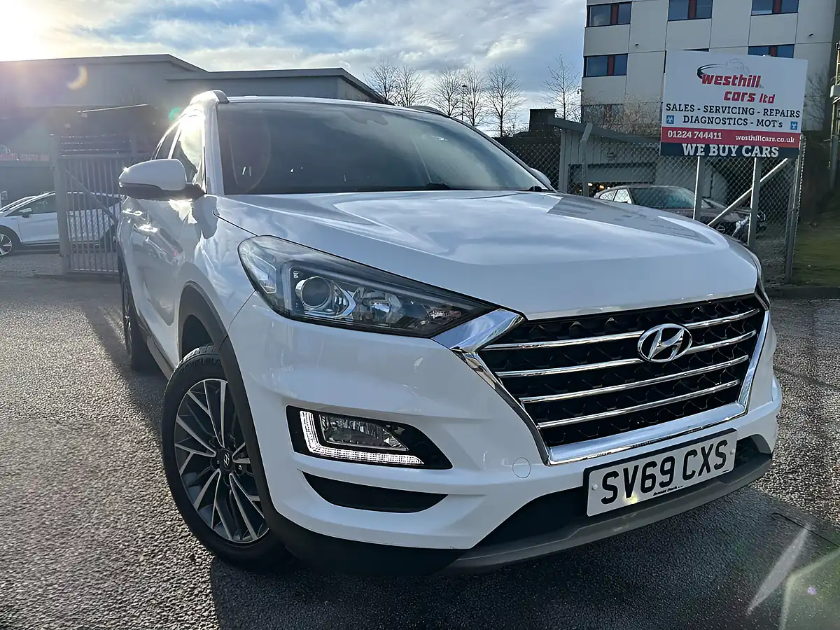 Used 2019 Hyundai Tucson Premium Polar White - Front View