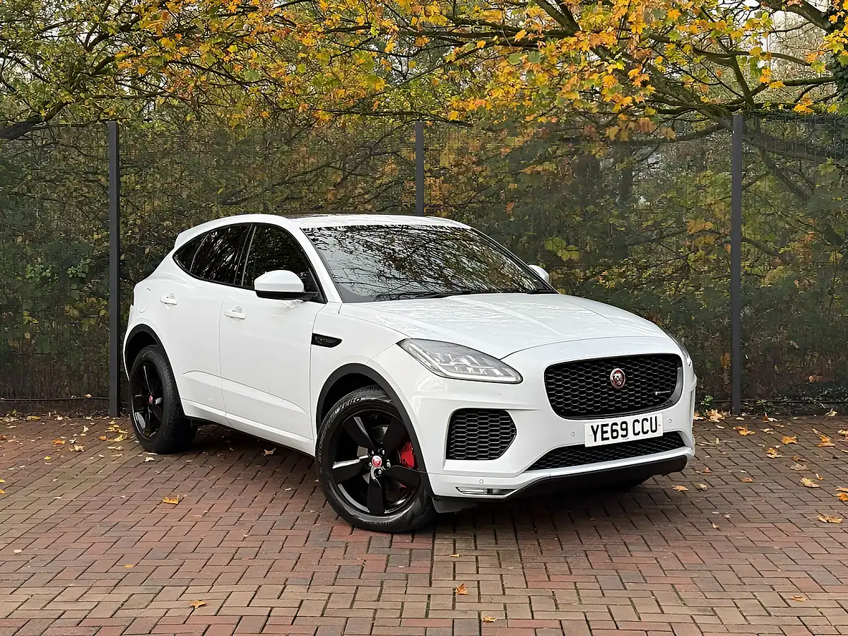 Used 2019 Jaguar E-Pace Chequered Flag White - Front View