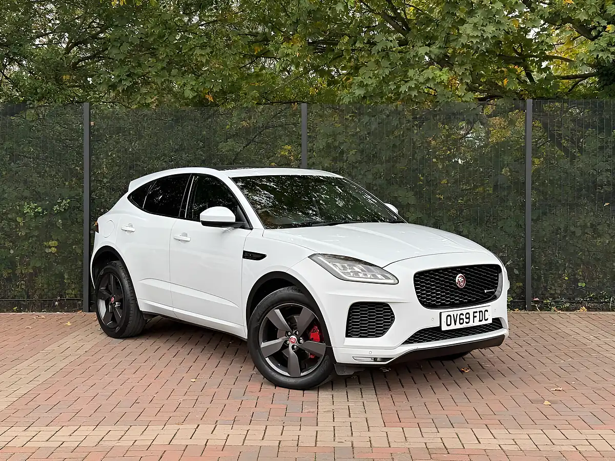 Used 2019 Jaguar E-Pace Chequered Flag White - Front View