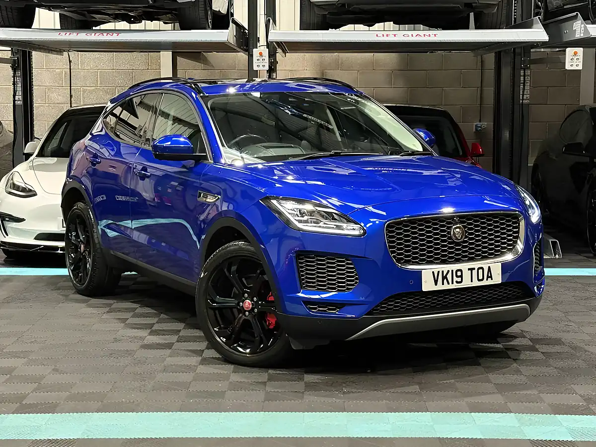 Used 2019 Jaguar E-Pace Hse Blue - Front View