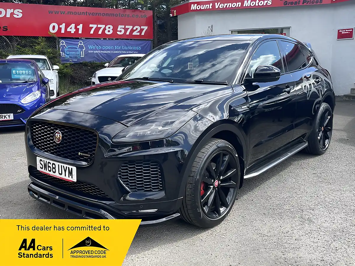 Used 2019 Jaguar E-Pace R-Dynamic S Black - Front View