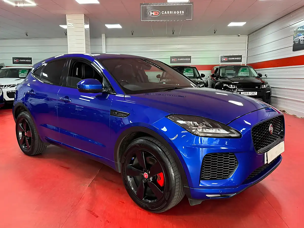 Used 2019 Jaguar E-Pace R-Dynamic S Blue - Front View