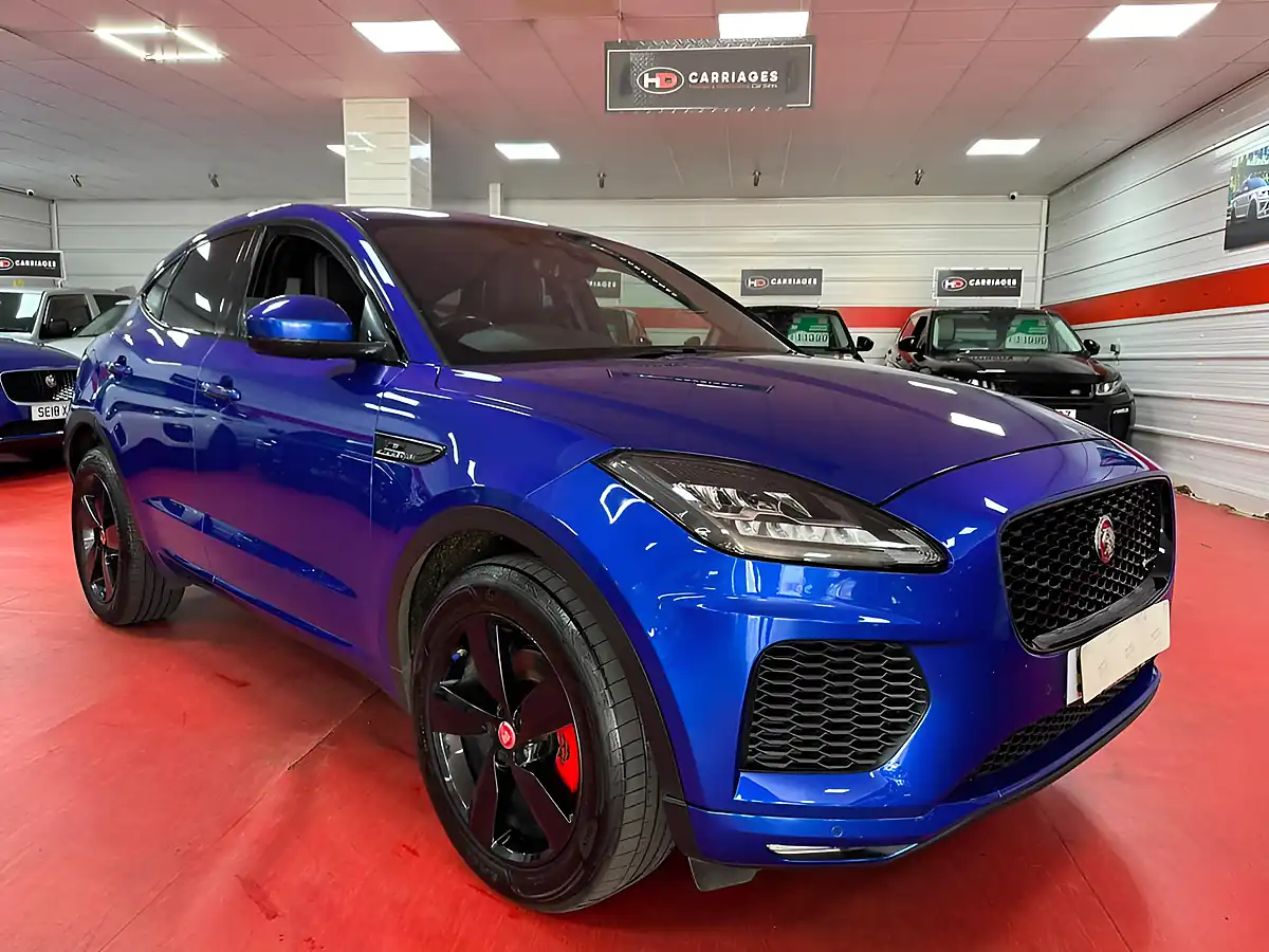 Used 2019 Jaguar E-Pace R-Dynamic S Blue - Interior and Exterior details 2