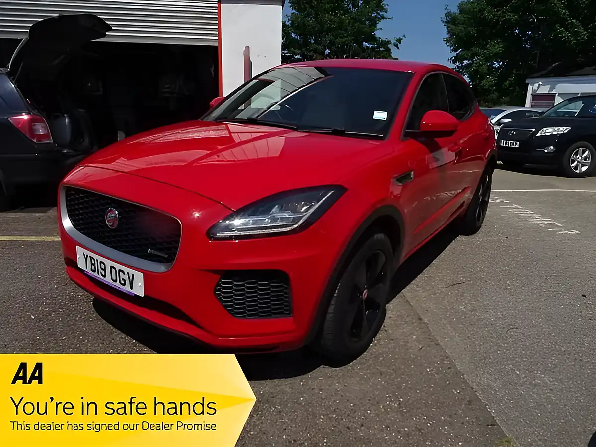 Used 2019 Jaguar E-Pace R-Dynamic S Red - Front View