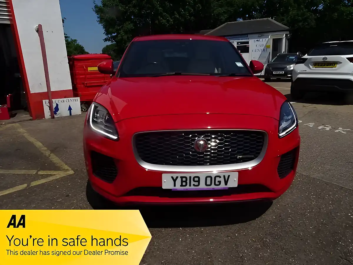 Used 2019 Jaguar E-Pace R-Dynamic S Red - Interior and Exterior details 2