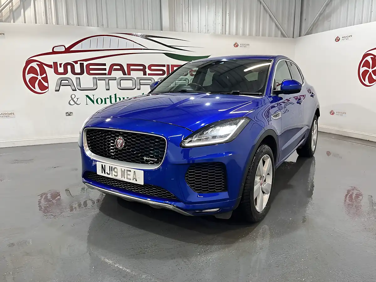 Used 2019 Jaguar E-Pace R-Dynamic Se Blue - Interior and Exterior details 3