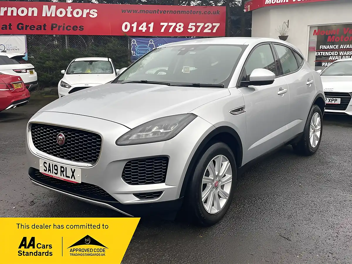 Used 2019 Jaguar E-Pace S Silver - Front View