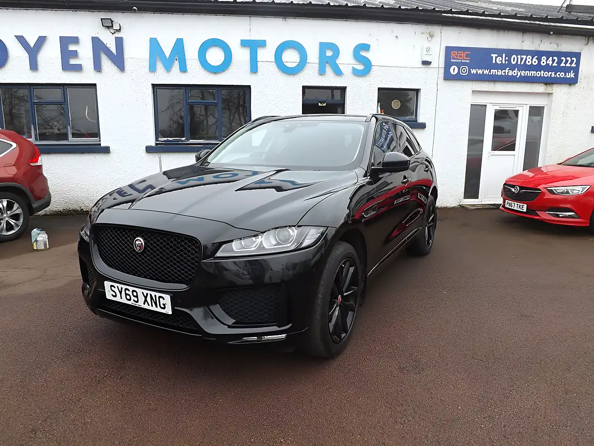 Used 2019 Jaguar F-Pace Chequered Flag Black - Interior and Exterior details 10