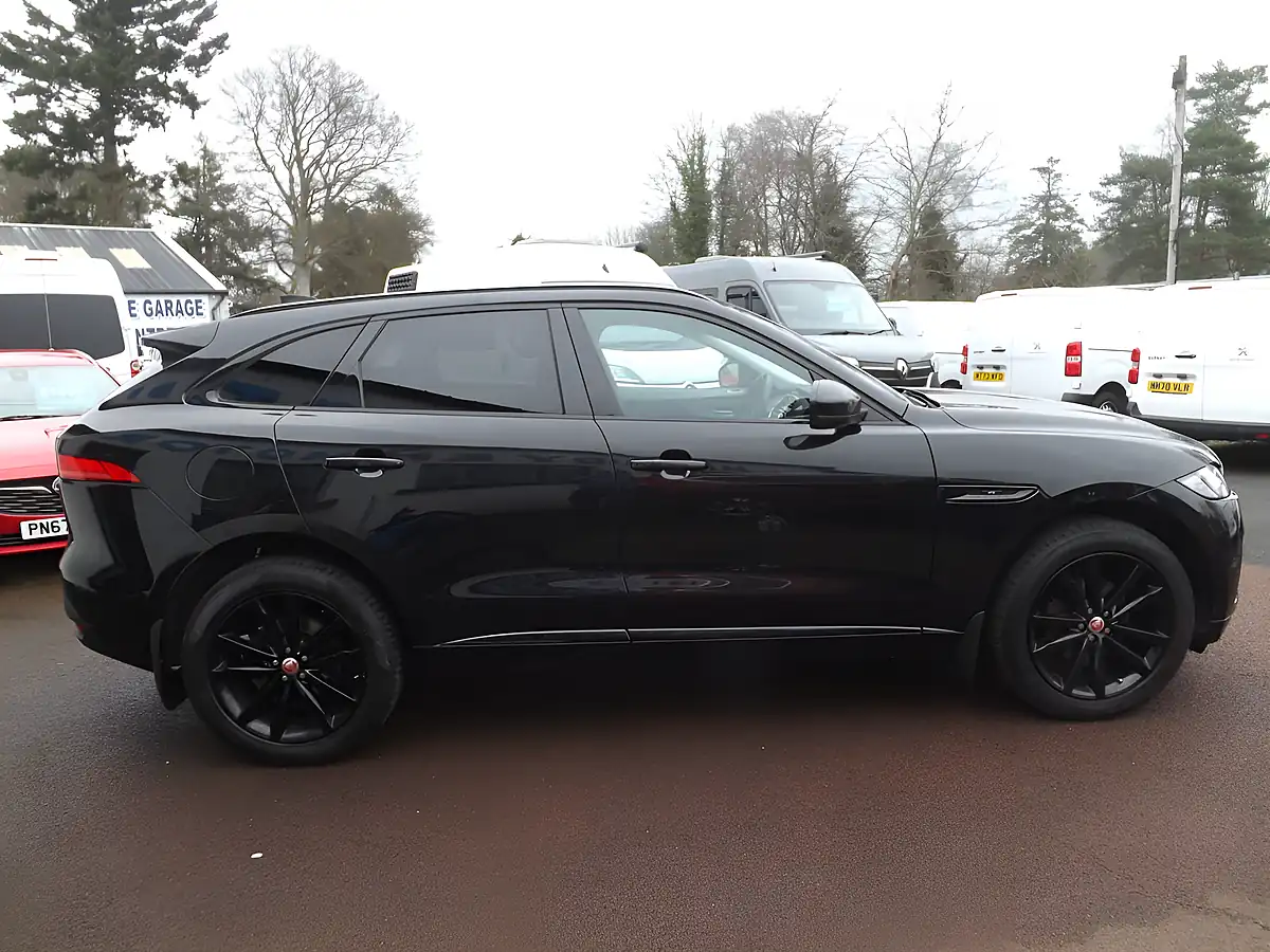 Used 2019 Jaguar F-Pace Chequered Flag Black - Interior and Exterior details 2