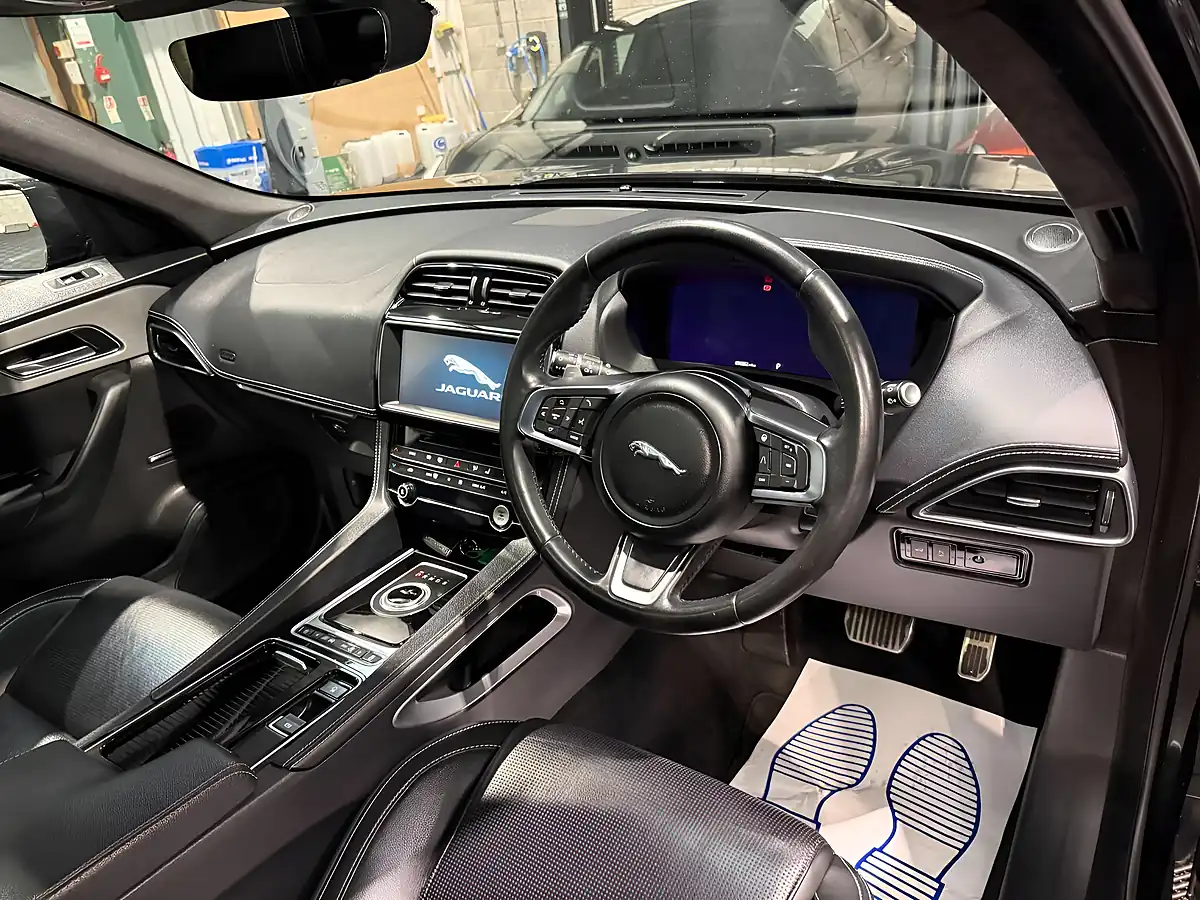 Used 2019 Jaguar F-Pace Chequered Flag Black - Interior and Exterior details 12