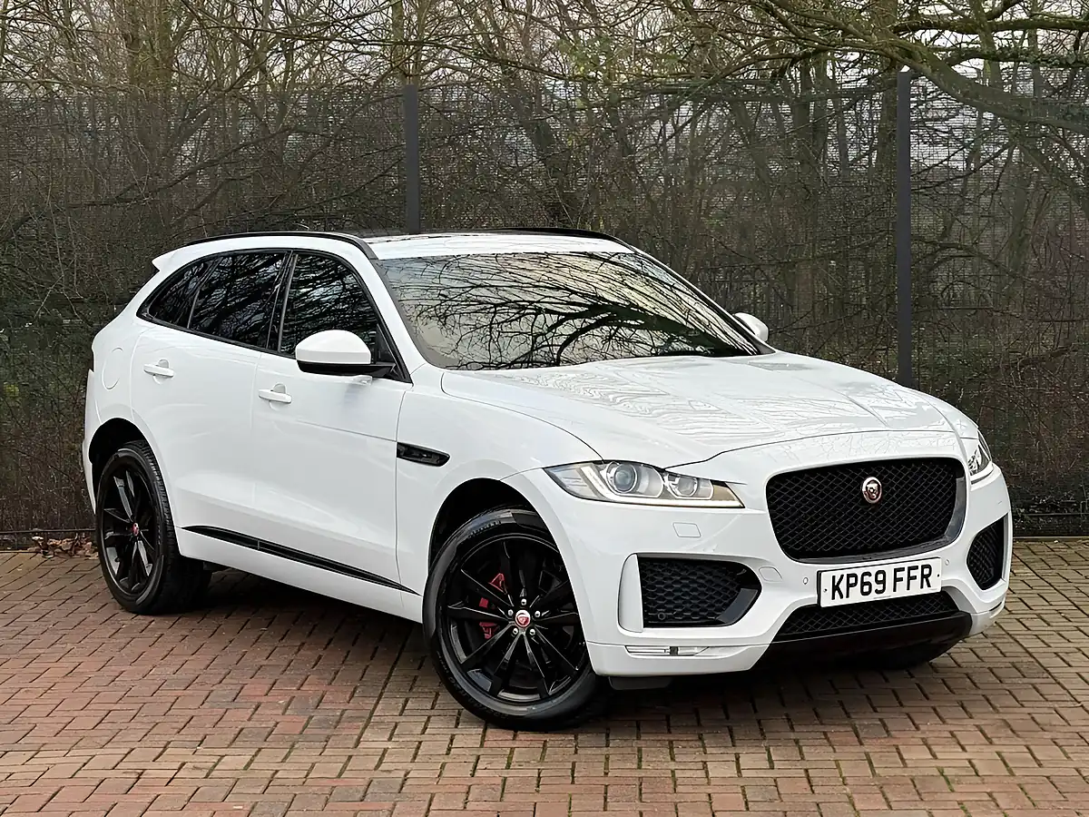 Used 2019 Jaguar F-Pace Chequered Flag White - Front View