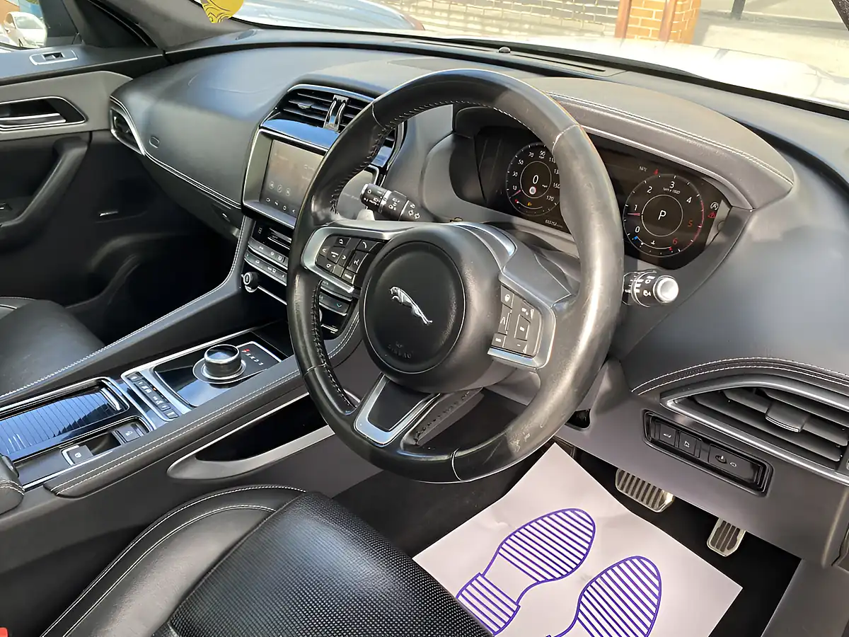 Used 2019 Jaguar F-Pace Chequered Flag White - Interior and Exterior details 10