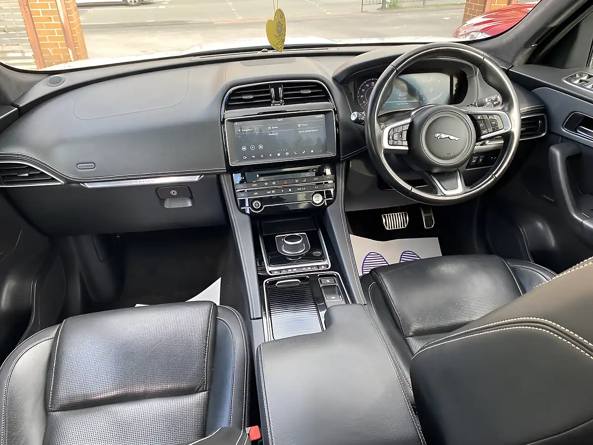 Used 2019 Jaguar F-Pace Chequered Flag White - Interior and Exterior details 11