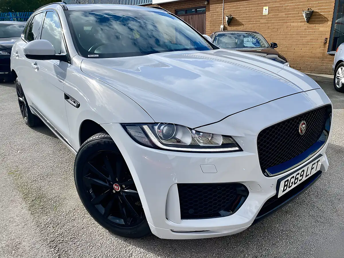 Used 2019 Jaguar F-Pace Chequered Flag White - Interior and Exterior details 2