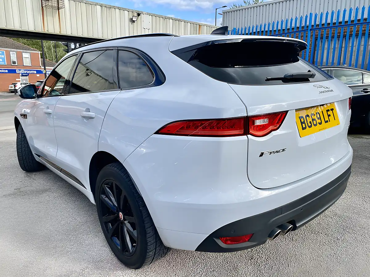 Used 2019 Jaguar F-Pace Chequered Flag White - Interior and Exterior details 3