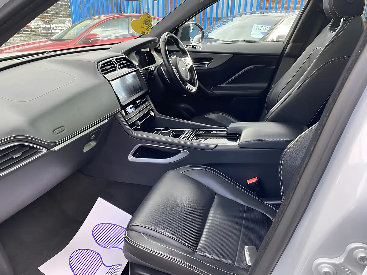 Used 2019 Jaguar F-Pace Chequered Flag White - Interior and Exterior details 6