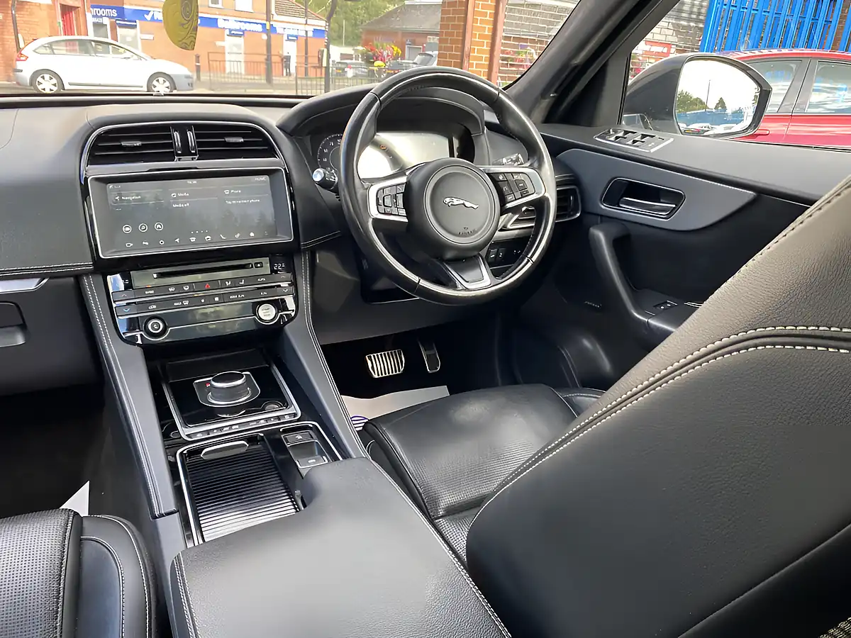 Used 2019 Jaguar F-Pace Chequered Flag White - Interior and Exterior details 7
